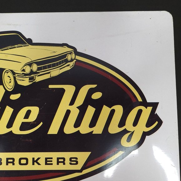 Hooptie King Auto Brokers Metal Sign Man Cave Garage Reproduction Distressed - Picture 6 of 12